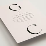 "Genevieve" - Wedding Invitations in Cream by Sandra Picco Design - Close-Up