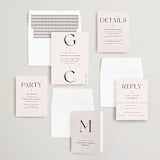 "Genevieve" - Wedding Invitations in Cream by Sandra Picco Design - Invitation Suite