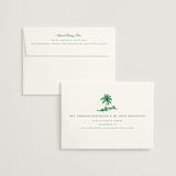"Tropical Toile" - Wedding Invitations in Jade by Jenna Holcomb - FREE Recipient Addressing