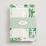 "Tropical Toile" - Wedding Invitations in Jade by Jenna Holcomb - Assembled with Belly Band