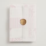 "Tropical Toile" - Wedding Invitations in Flamingo by Jenna Holcomb - Assembled with Vellum Wrap and Wax Seal