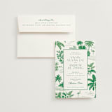 "Tropical Toile" - Wedding Invitations in Jade by Jenna Holcomb - Invitation with Envelope