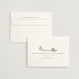 "Mountain Ranch Toile" - Wedding Invitations in Leather by Jenna Holcomb - FREE Recipient Addressing