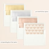 "Unity" - Wedding Invitations in Burnt Sienna by Jen Owens - Envelope Liner Options