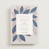 "Bouquet" - Wedding Invitations in Cobalt by Jen Owens - Front