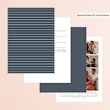 "Regal" - Wedding Invitations in Marine by Lauren Chism - Back of Card