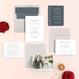 "Regal" - Wedding Invitations in Marine by Lauren Chism - Invitation Suite
