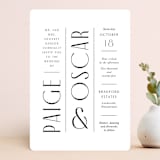 "Arcadia" - Wedding Invitations in Onyx by Jennifer Wick - Front