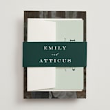 "Picture Perfect" - Wedding Invitations in Diamond by Amy Payne - Assembled with Belly Band