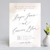 "Sloped" - Wedding Invitations in Ecru by Everett Paper Goods - Front