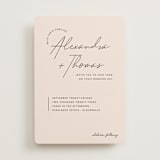 "Aesthetic" - Wedding Invitations in Blush by Liz Conley - Front