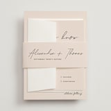 "Aesthetic" - Wedding Invitations in Blush by Liz Conley - Assembled