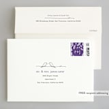 "Birds of a Feather" - Wedding Invitations in Plum by R studio - FREE Recipient Addressing