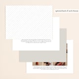 "Classical" - Wedding Invitations in Taupe by Jessica Williams - Back of Card