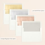 "Classical" - Wedding Invitations in Taupe by Jessica Williams - Envelope Liner Options