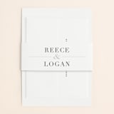 "Classical" - Wedding Invitations in Taupe by Jessica Williams - Assembled