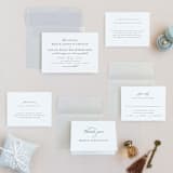 "Classical" - Wedding Invitations in Taupe by Jessica Williams - Invitation Suite