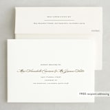 "Flourish" - Wedding Invitations in Antique by Jennifer Postorino - FREE Recipient Addressing