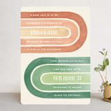 "Double Rainbow" - Wedding Invitations in Cactus by Pink House Press - Front