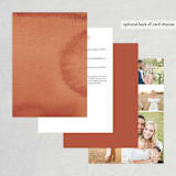 "Double Rainbow" - Wedding Invitations in Cactus by Pink House Press - Back of Card