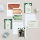 "Double Rainbow" - Wedding Invitations in Cactus by Pink House Press - Invitation Suite