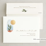 "Essence" - Wedding Invitations in Ivory by Laura Bolter - FREE Recipient Addressing