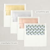 "Essence" - Wedding Invitations in Ivory by Laura Bolter - Envelope Liner Options