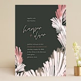 "lush romance" - Wedding Invitations in Palm by Robin Ott - Front