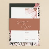 "lush romance" - Wedding Invitations in Palm by Robin Ott - Assembled
