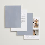 "Flourish" - Wedding Invitations in Bluemoon by Jen Owens - Back of Card