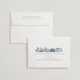 "Flourish" - Wedding Invitations in Bluemoon by Jen Owens - FREE Recipient Addressing
