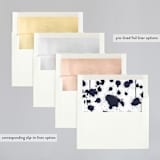 "Artistic Union" - Wedding Invitations in Indigo by Brooke Chandler - Envelope Liner Options