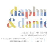"Modern Muse" - Wedding Invitations in Bright by Rebecca Daublin - Close-Up