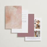 "Magic Hour" - Wedding Invitations in Desert Rose by Hooray Creative - Back of Card