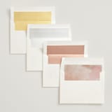 "Magic Hour" - Wedding Invitations in Desert Rose by Hooray Creative - Envelope Liner Options