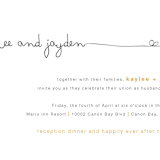"The Happy Couple" - Wedding Invitations in Tangerine by R studio - Close-Up