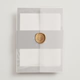 "Kindly Join Us" - Wedding Invitations in Pearl by Laura Hamm - Vellum Wrap with Wax Seal
