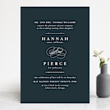 "Traditional" - Wedding Invitations in Navy by lena barakat - Front