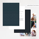 "Traditional" - Wedding Invitations in Navy by lena barakat - Back of Card