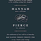 "Traditional" - Wedding Invitations in Navy by lena barakat - Close-Up