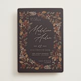 "Autumn Stroll" - Wedding Invitations in Moody by Erin German - Front
