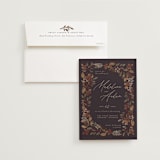"Autumn Stroll" - Wedding Invitations in Moody by Erin German - Invitation with Envelope