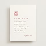 "Double Xi" - Wedding Invitations in Cherry by fatfatin - Front