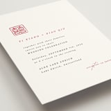 "Double Xi" - Wedding Invitations in Cherry by fatfatin - Detail