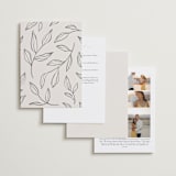 "Violet " - Wedding Invitations in Linen by Kelly Schmidt - Back of Card Options