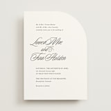 "Sophistique" - Wedding Invitations in Linen by Cindy Reynolds - Front