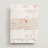 "whimsey floral" - Wedding Invitations in Vegas Mint by Phrosné Barwood - Assembled with Belly Band