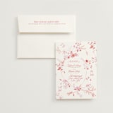 "whimsey floral" - Wedding Invitations in Vegas Mint by Phrosné Barwood - Invitation with Envelope