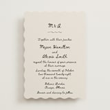 "simple monogram" - Wedding Invitations in Lace by Cass Loh - Front