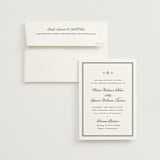 "Timeless Together" - Wedding Invitations in Tuxedo by Carolyn MacLaren - Invitation with Envelope